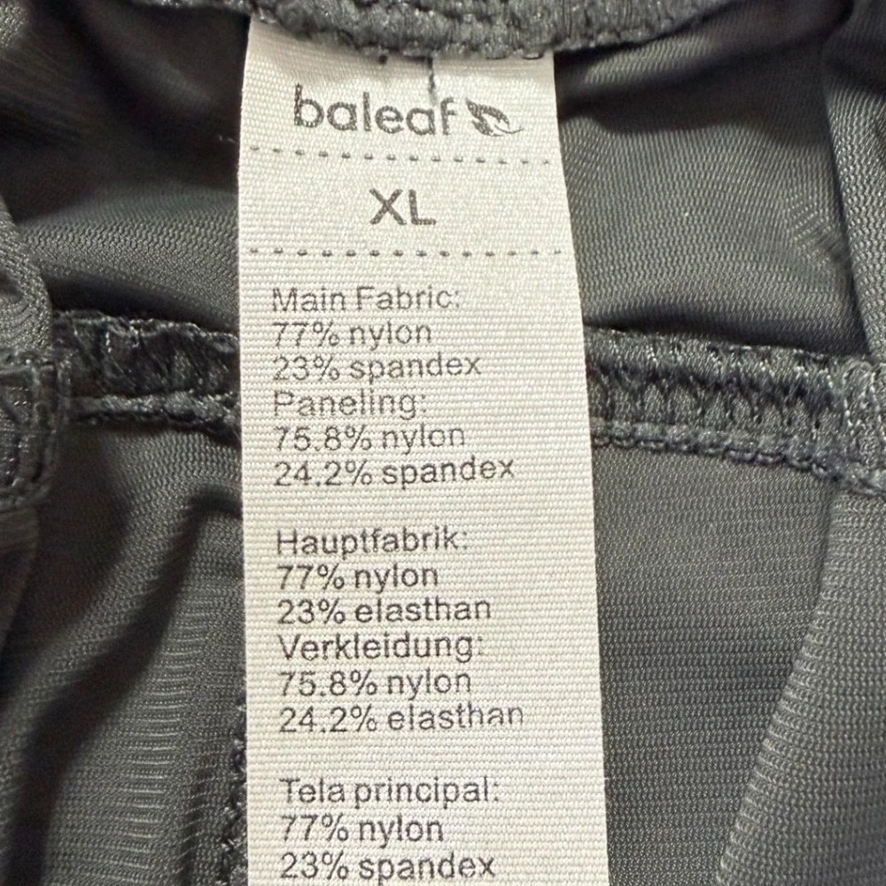Baleaf Mens Gray Technical Cargo Athletic Joggers Zipper Pockets XL
